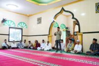 Safari ke-9 dari 14 Titik, Pemkab Lingga Hadir Langsung di Masjid Raudhatul Alimin Desa Mensanak, Kecamatan Katang Bidare | f. Kominfo Lingga