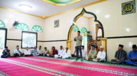 Safari ke-9 dari 14 Titik, Pemkab Lingga Hadir Langsung di Masjid Raudhatul Alimin Desa Mensanak, Kecamatan Katang Bidare | f. Kominfo Lingga