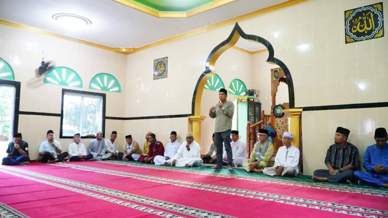 Safari ke-9 dari 14 Titik, Pemkab Lingga Hadir Langsung di Masjid Raudhatul Alimin Desa Mensanak, Kecamatan Katang Bidare | f. Kominfo Lingga