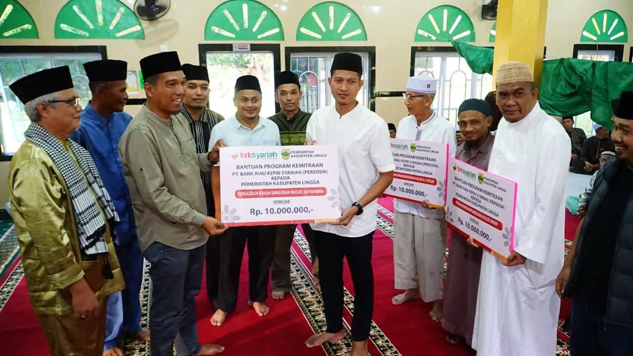 Safari ke-9 dari 14 Titik, Pemkab Lingga Hadir Langsung di Masjid Raudhatul Alimin Desa Mensanak, Kecamatan Katang Bidare | f. Kominfo Lingga