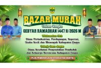 Bazar Murah Gebyar Ramadan 1447 H Digelar di Dabo Singkep, Disperindagkop Lingga Hadirkan Sembako Terjangkau dan Cek Kesehatan Gratis | f. Redaksi