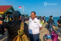 Arus balik Lebaran 2026 di Kabupaten Lingga mulai meningkat pada H+3. Sekitar 1.000 penumpang berangkat melalui Pelabuhan Jagoh menuju Batam dan Tanjungpinang dengan kondisi tetap terkendali | f. Ihand