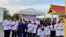 Bandara Dabo Singkep menggelar buka puasa bersama sekaligus menyerahkan santunan kepada 13 anak yatim dalam rangka Ramadan 1447 H, penuh makna kebersamaan dan kepedulian sosial | f. Wandy
