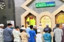 Wakil Bupati Lingga H. Novrizal melaksanakan i’tikaf di Masjid Al Aula Dabo Singkep pada 13 Maret 2026. Ia mengajak masyarakat memakmurkan masjid dan memperbanyak ibadah di sepuluh malam terakhir Ramadan | f. Prokopim Lingga