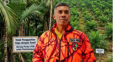 Ketua MPC Pemuda Pancasila Lingga, Arman Arsyad, menolak penggantian lahan sagu menjadi sawit di Desa Pekaka dan mendorong perlindungan melalui Perda LP2B | f. Redaksi