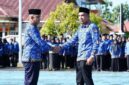 Pemkab Lingga menggelar upacara Hari Otonomi Daerah ke-30. Wakil Bupati Novrizal tekankan pentingnya sinergi pusat dan daerah serta inovasi pembangunan | f. Diskominfo Lingga
