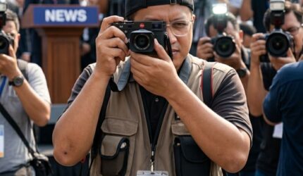 Ifaturamadan Adi Saswandy, S.Sos., yang akrab disapa Wandy, Ketua Komunitas Lingga Media Group (LMG) | f. Redaksi