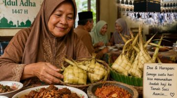 Antara moment lebaran, kuliner tradisional dan niat ibadah yang tulus | f. Redaksi