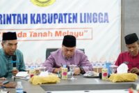 Bupati Lingga M. Nizar dan Wakil Bupati Novrizal memimpin Rakor OPD membahas program prioritas 2026. Fokus pada sinergi, kinerja, dan pelayanan publik | f. Diskominfo Lingga
