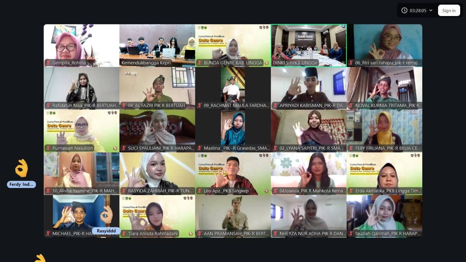 Pemerintah Kabupaten Lingga sukses menggelar Pemilihan Duta GenRe 2026 secara daring. Aan Pramansyah dan Josevia Natanya Ambar Ginting terpilih sebagai Juara I dan siap mewakili Lingga ke tingkat Provinsi Kepri | f. Diskominfo Lingga